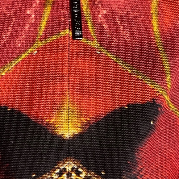 🦋 Roberto cavalli Class EUC butterfly dress large 14 - Picture 7 of 16